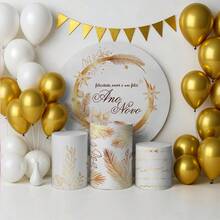 Decorative Panel And Cylinder Covers For Happy New Year Theme Parties With Elastic - Kit completo de Año Nuevo 246 - Ver 1