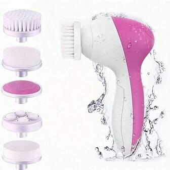 5-In-1 Electric Facial Cleansing Brush: Deep Cleansing, Blackhead Removal, Exfoliation And Massage, Revealing Radiant Skin!