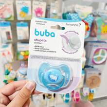Bico Chupeta Buba Kit 02 chupetas e unitário tamanho 1 e 2 Recém Nascido Menino Menina - Multicolorido - Visão 12