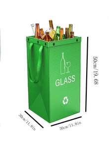 Combination Folding Garbage Bin, Reusable, Easy To Clean, Large Capacity, Good Load-Bearing Capacity, Outdoor Garbage Bin, Kitchen Living Room, Classified Garbage Bin, Storage Bin - Multicolor - View 2
