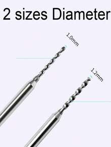 2 Stück 1-1,2 mm Spiralbohrer, 2 Stück konische Diamant-Spiralbohrer, 60 Stück Nagelkunststuds (geeignet für Aufklebe-Nägel, Schmuckherstellung mit Bohrung), Mini-Handbohrer, Lochstanze, Werkzeug-Zubehör, geeignet für Heim-Nagelstudio - 30 Stück/Box 3D Metall Punk Nail Art Dekorationen, Y2K Nagelbedarf, Nagelsteine, geeignet für Nägel, Lippen-Ringe, Nasenringe (4/3/2/1 Stück) - Verschiedenfarbig - Übersicht 10