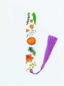 5pcs/1pc Creative Resin Dry Flower Bookmarks, Suitable As Student And Teacher Gift,School Supplies,Back To School - Multicolor - View 21