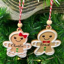 Décoration de Noël personnalisée en pain d'épices, ornement de biscuit 3D personnalisé en cadeau de Noël, ornement de pain d'épices personnalisé, ornements pour enfants, étiquettes cadeaux, décoration d'arbre de Noël, décoration de Noël, ornement de Noël, cadeau de Noël.