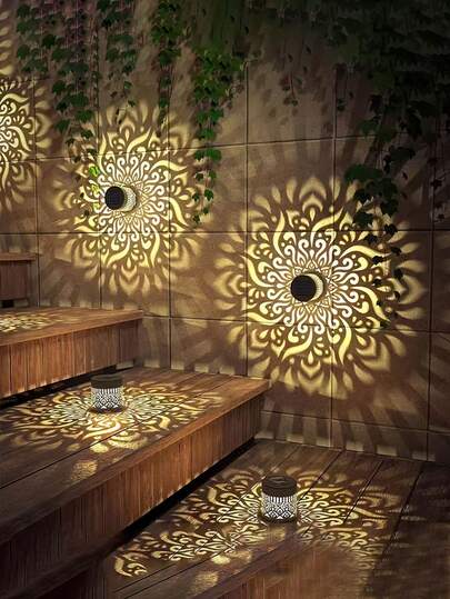 4/2/1pcs New Solar Path Lights, Suitable For Outdoor Garden, Solar Garden Path Lights, Outdoor Solar Landscape Lights, With Motion Sensor, Suitable For Yard Lawn Walkway Decor, Christmas, Halloween And New Year Gifts