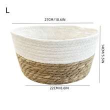 3PCS Straw Pot, Minmalist Soiid Coior Plant Container For Home