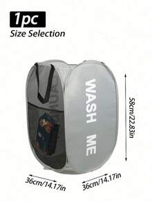 2Pcs/1pc Household Foldable Dirty Clothes Basket, Clothes Storage Basket ,Dirty Clothes Basket Barrel Laundry Basket Bathroom Dirty Clothes Storage Basket New Type Laundry Basket Foldable Popup Net Basket Dirty Clothes Basket With Handlelaundry Hamper,Washing Basketbathroom Organizer,Basket,Storage Basket,Foldable Laundry Basket