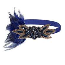 1件 1920年代盖茨比风格羽毛发箍 20年代配饰 咆哮的二十年代羽毛头饰 情人节服装 - 彩色 - 查看 10