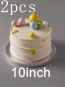 1/2/3/4 قطعة لوح كيك دائري أبيض/فضي مقاس 8/10/12 بوصة، من الورق المقوى السميك، قواعد كيك قوية، منصات كيك، مثالية لخبز الكيك والحلويات DIY، اكسسوارات خبز المنزل، مناسبة للأعياد والحفلات وأعياد الميلاد والأعراس وعيد الحب وعيد الأب والعيد