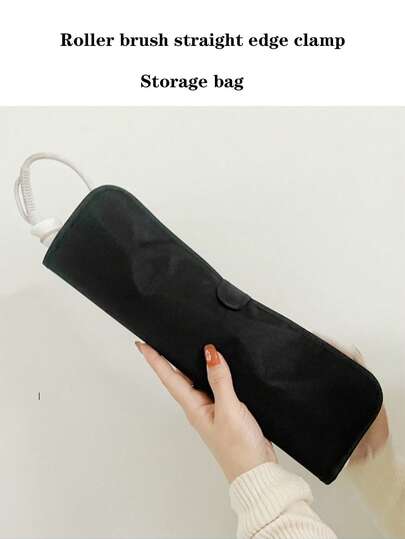 1pc Heat Resistant Straightener/Curling Iron Storage Bag, Crossbody Carrying Case,Hair,Travel,Hair Products,Hair Tools,Hair Stuff,Barber,Barber Accessories,Barbershop,Hairdressing Equipment