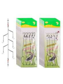 1pc Outdoor Powerful Horse Shaped Tangle-Free Fishing Hook Rig, Isenine Hook Type Fishing Hook Rig For Sea Rod - Multicolor - View 4