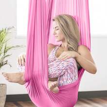 Amaca da esterno aggiornata - 150*280cm Amaca da yoga aereo elastica - La scelta ideale per un'amaca integrata, adatta per yoga, campeggio e picnic