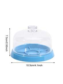 1pc 6-Compartment Watch Repair Dust Cover With Tray, Watch Movement Dust Cover, Moistureproof Anti-Dust Tray Storage Box For Watches Movement Parts, Watch Accessory Organizer