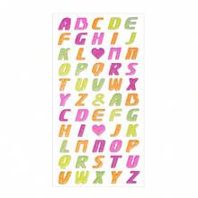 3D闪光泡泡贴纸 - 彩色3D字母贴纸，DIY手账用品，适用于剪贴簿和礼品装饰，剪贴簿文具 - 彩色 - 查看 8