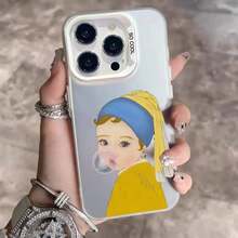 Leonardo Da Vinci Mona Lisa Phone Case Covercompatible with  16 15 14 13 12 11 Pro Max Plus Color Shockproof Back Silver Cover,Covercompatible with  17 Hülle, 17 pro Hülle, 17 promax Hülle - z7 - Übersicht 6