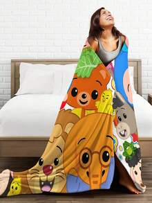 Plim Plim  Blanket Super Soft Flannel Blanket Lightweight Warm And Comfortable Blanket Adult Gifts For All Seasons No Linting, Machine Washable - Black - View 6