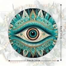 Hiasan Dinding Corak Mandala, Seni Dinding Bulat, Hiasan Dinding Untuk Rumah, Ruang Tamu, Bilik Tidur, Dan Pejabat,  Rumah - 彩色 - 查看 3