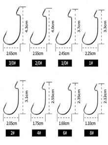 10 piezas Señuelo Cebo Blando con Gancho Reforzado Curvado, Gancho Curvado de Barriga Ancha, Montaje Texas para Pesca de Lubina, Perca, Gusano Blando para Pesca de Mar, Accesorios de Pesca