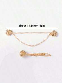 3 Packs Camellia T-Shirts Shortened Dress Sleeves Fixed Adjustable Buckle Hem Too Long Fixed Button - Vàng 1 cái - Xem 7