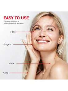 Épilateur facial indolore pour femmes - Appareil électrique avec tête à double anneau pour éliminer les poils follets sur le visage et les lèvres, lumière LED, plaqué or 18 carats, design compact et petit