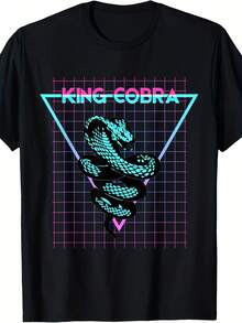 King Cobra Aesthetic Retro King Cobra Snake T-Shirt - Gaya 26 - View 1