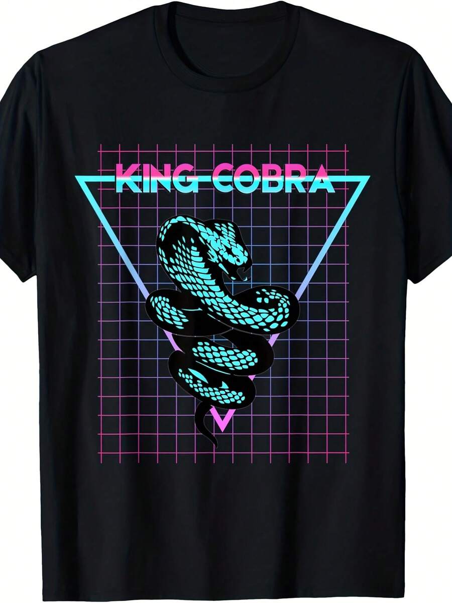King Cobra Aesthetic Retro King Cobra Snake T-Shirt - Gaya 26 - View 1