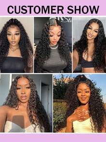 Tóc giả ren sóng nước 4x4 màu tự nhiên, tóc giả ren sóng nước trong suốt dành cho nữ - S1 - Xem 5