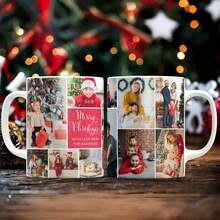 1pc Customized Mug, Personalized Family Mug, Can Print Photos, Images And Text, Custom Photo Collage Coffee Cup, Christmas Gift, Ideal For Enjoying Hot Cocoa, Tea Or Coffee In Winter, Santa Claus Gift - Multicolor 1 - View 4