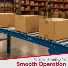 Ultimation Conveyor Roller Table Set 18 Wide x 5' Long with 1.9 Steel Rollers, Outfeed Support System Saw Stand, Workshop or Unload Station, Adjustable, Material Handling - 24" de ancho x 3' de largo (galvanizado) - Ver 1