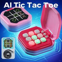 Electronic Tic Tac Toe Game,Electronic Crossword Game With Silent Mode - Portable Handheld Digital Table Game Machine, Adult Strategy Thinking Game, Compact Travel Friendly Design With Power Adapter - Perfect Gift For Strategy Game Enthusiasts In Home, Office, And Travel - trái cam - Xem 2
