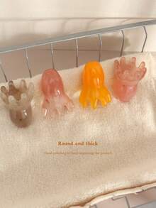 1 件装宽齿梳，头部按摩梳，可爱章鱼造型，树脂材质，圆齿设计，舒适头皮按摩，四种颜色可选。美发工具、梳子、边缘梳、梳子、解结梳、球形梳、迷你梳子套装、木梳、发梳、边缘梳、梳子套装、梳子、发梳、理发师、美发设备、发型、美发、发梳、梳子套装、梳子、卷发梳、解结梳、女士发梳、理发师配件、理发店、美发设备 - 彩色 - 查看 4