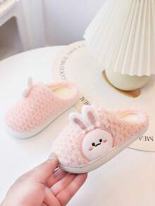 孩子們的卡通冬天濃烈香調室內可愛嬰兒女孩拖鞋