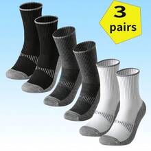 3prs/Set Sports Socks, Cushioned Running Socks, Breathable Ankle Socks For Outdoor Sports (Multiple Colors Available)