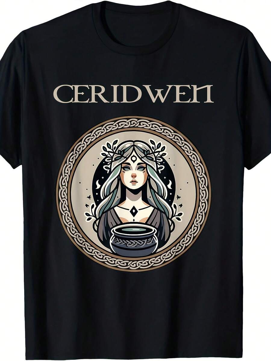 Ceridwen Ancient Irish Goddess Of The Magic The Moon And Art T-Shirt - 款式11 - 查看 1