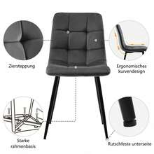 Dining Table & Chair Sets - Grey - View 9