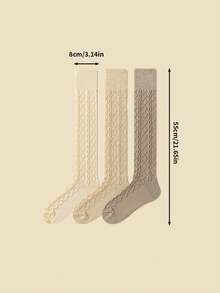 1 Paar Damen Wadensocken, Ketten Design, mehrfarbige modische multifunktionale Wadensocken, geeignet für den täglichen Gebrauch