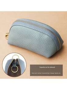 Estuche de llaves talla grande vendido en 2025 - Funda universal para llaves de coche de gran capacidad y minimalista, específica para mujeres, pequeña y linda, de cuero (opcional PU y cuero genuino) para cartera de mujer, mini cartera, monedero