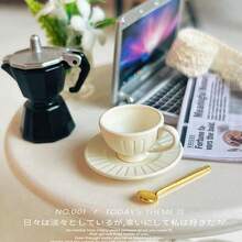 迷你马克杯,法式迷你竖款咖啡杯盘套装,迷你咖啡杯盘,1:12 1:6微缩场景娃娃屋配件,创意迷你咖啡杯,花盘摆件,北欧风马卡龙系列咖啡杯,向日葵咖啡陶瓷杯盘,圣诞礼物,新年礼物,圣诞微场景摆件 - 彩色 - 查看 12