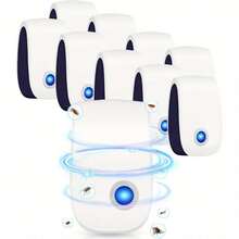 6 Pack Ultrasonic Pest Repellent Plug In, Effective Electronic Mouse Deterrents, Indoor Plug In Rodent Repellent To Keep Mice, Rat, Spider, Cockroach, Ant & Insect Away From House - White - View 2
