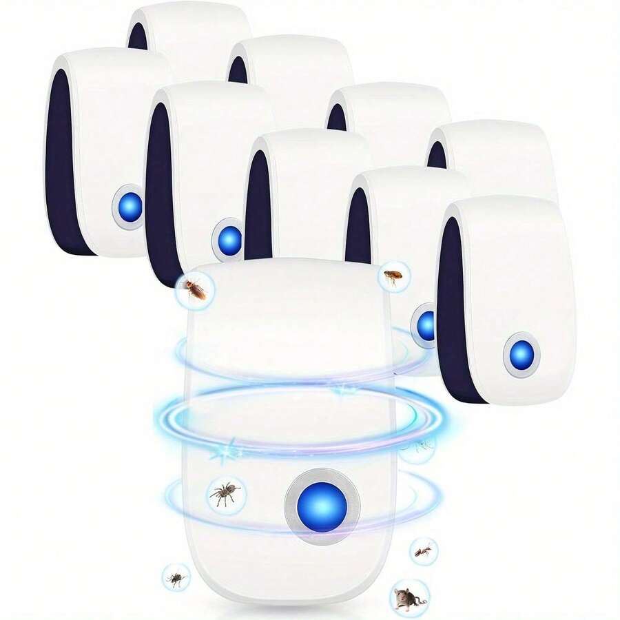 6 Pack Ultrasonic Pest Repellent Plug In, Effective Electronic Mouse Deterrents, Indoor Plug In Rodent Repellent To Keep Mice, Rat, Spider, Cockroach, Ant & Insect Away From House