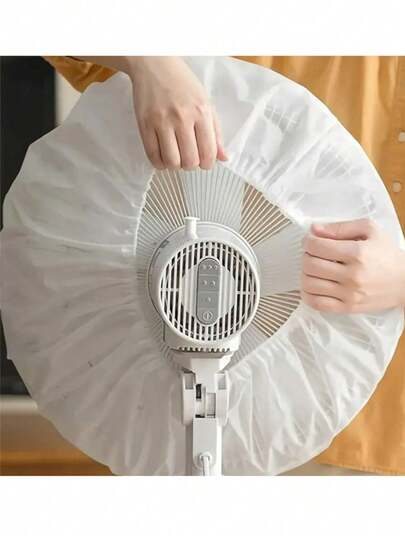 1件电风扇防尘罩，防夹手电筒风扇保护罩网罩防尘罩，家电防尘罩收纳袋，适用于学校、办公室、居家、旅行、宿舍、秋冬收纳家居收纳秋冬装饰、学校用品。装饰品。