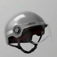 Electric Bike Sun Protection Helmets, Men's And Women's Summer Half Helmets, All-Season Electric Bike Safety Helmets, Cycling Mask, Windproof, Suitable For All Seasons