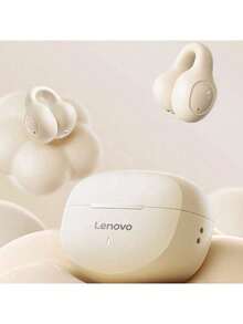 Lenovo EA420 空氣感耳夾耳機 開放聲學技術 不入耳零壓感 藍牙5.4穩定連接 雙模式超低延遲 適用運動辦公多場景 - 黑色 - 查看 2