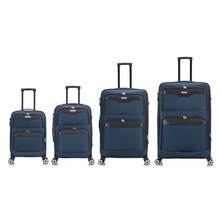 Sanzheng Luggage Set 4 Piece Lightweight Expandable Softside Suitcases With Spinner Wheels, Travel Set With Normal Lock (20" 26" 28" 32") - Royal Blue - View 2