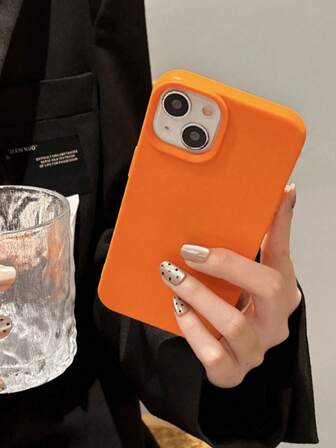 Compatibles con fundas para iPhone 16 Pro Max, 15/13 de unicolor, 14 Plus de material con textura de cuero, 12/17 de silicona