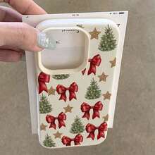 1個 TPU材料 クリスマスリボン飾り スマホケース //Redmi対応 - 白1 - チェックする 4