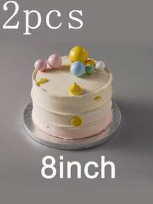 1/2/3/4 قطعة لوح كيك دائري أبيض/فضي مقاس 8/10/12 بوصة، من الورق المقوى السميك، قواعد كيك قوية، منصات كيك، مثالية لخبز الكيك والحلويات DIY، اكسسوارات خبز المنزل، مناسبة للأعياد والحفلات وأعياد الميلاد والأعراس وعيد الحب وعيد الأب والعيد