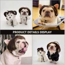 Hot Selling Cat Dog Wigs Suitable For Halloween Christmas Parties And Festivals - Pet Wigs For Small To Medium-Sized Dogs
