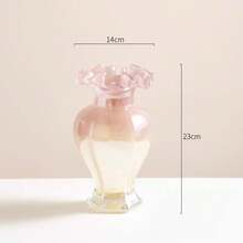Vase en Verre d'Influence Classique - Décoration Élégante pour Table et Culture en Eau - Bouteille White Beauty - Voir 4