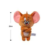 TOM AND JERRY. 正宗 23-32 厘米电影院汤姆和杰瑞毛绒玩偶，儿童生日礼物，卡通收藏玩偶
