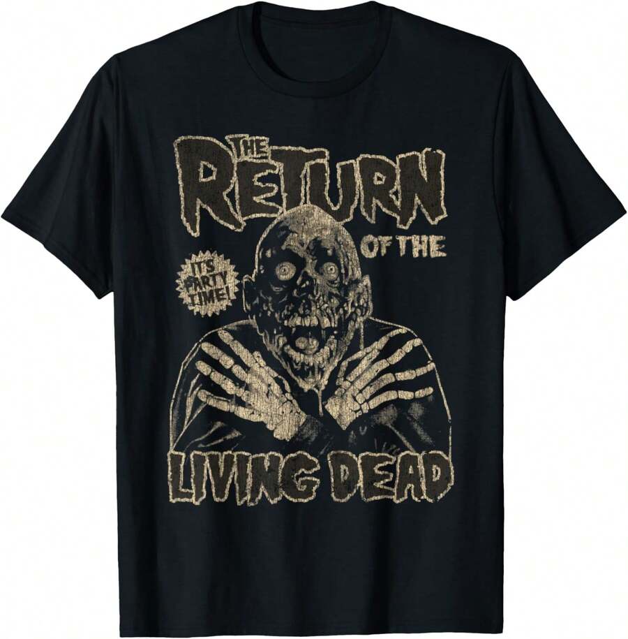 Vintage Return Of The Living Dead Move Horror Fans T-Shirt - 黑色 - 查看 1